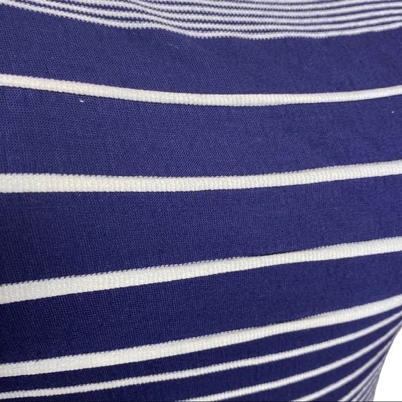Anthropologie Maeve Dress Edisto Column Blue Stripe Sleeveless Midi Sz S - Picture 5 of 9